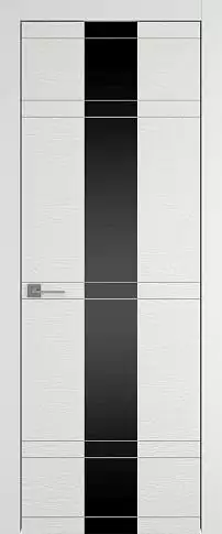 Дверь Tivoli Ж-4 Бежевая эмаль по шпону (RAL 9010) со стеклом