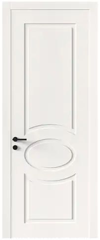 Дверь Tivoli Н-5 Белоснежная мягкая шагрень без стекла