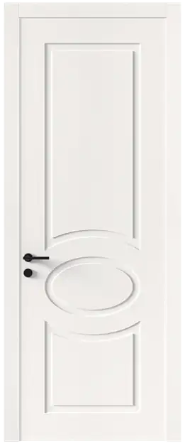 Межкомнатная дверь Tivoli Н-5, Без стекла (ДГ), цвет - Белоснежная мягкая шагрень