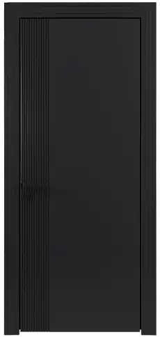 Дверь Sinistro Moderno Черная эмаль (RAL 9004) без стекла