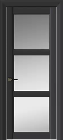 Дверь Milano Neo Classic Decoro Графитово-серая эмаль (RAL 7024) со стеклом