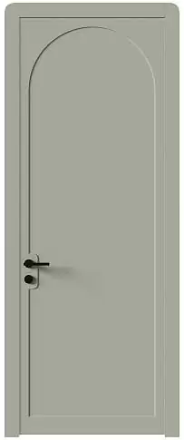 Дверь Luna Moderno Серо-оливковая эмаль (RAL 7032) без стекла