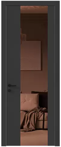 Дверь Tivoli Е-1 Диамант серый со стеклом