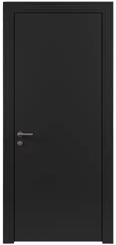 Дверь Tivoli А-4 Черная эмаль (RAL 9004) без стекла