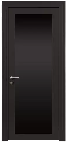 Дверь Tivoli З-1 Чёрный Базальт эмаль (RAL 040-30-05) со стеклом