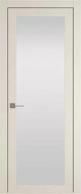 Межкомнатная дверь Tivoli / Тиволи З-3, Со стеклом (ДО), цвет - Жемчужная эмаль по шпону (RAL 1013)