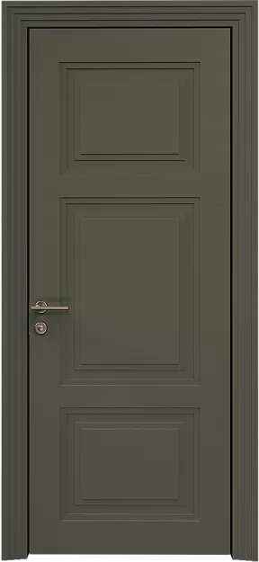 Межкомнатная дверь Siena Neo Classic Scalino, цвет - Серый Мох эмаль по шпону (RAL 7003), Без стекла (ДГ)