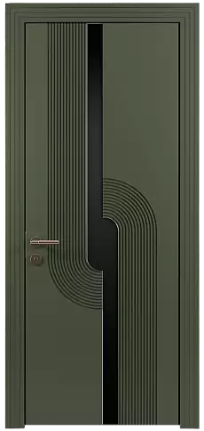 Дверь Cascato Moderno Серый Мох эмаль (RAL 7003) без стекла