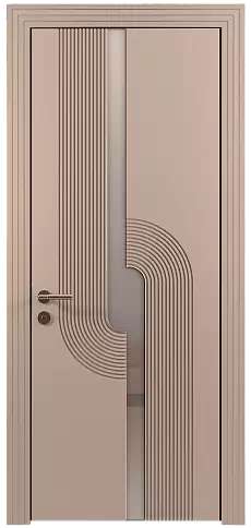 Дверь Cascato Moderno Бежевое Ядро Миндаля эмаль (RAL 070-85-05) без стекла