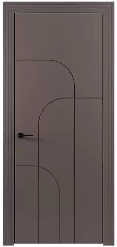 Дверь Arco Moderno Серо-Розовый мордовник эмаль (RAL 020-60-05) без стекла