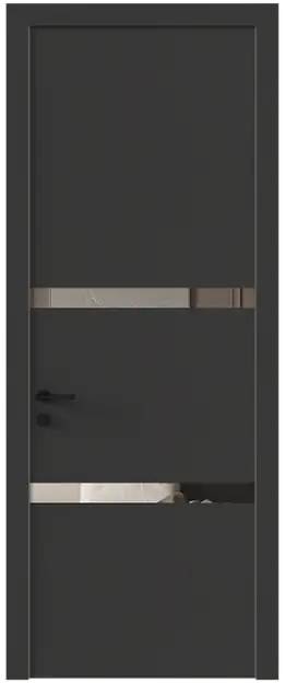 Межкомнатная дверь Tivoli / Тиволи В-4, Со стеклом (ДО), цвет - Диамант серый