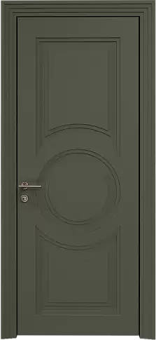 Дверь Ravenna Neo Classic Scalino Серый Мох эмаль по шпону (RAL 7003) без стекла