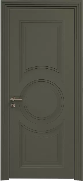 Межкомнатная дверь Ravenna Neo Classic Scalino, цвет - Серый Мох эмаль по шпону (RAL 7003), Без стекла (ДГ)