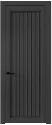Дверь Tivoli З-2 Черная эмаль (RAL 9004) без стекла