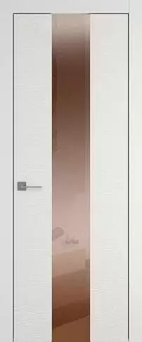 Дверь Tivoli Ж-5 Бежевая эмаль по шпону (RAL 9010) со стеклом