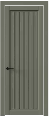 Дверь Tivoli З-2 Серый Мох эмаль (RAL 7003) без стекла