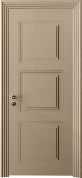 Межкомнатная дверь Milano Neo Classic Scalino, цвет - Серое Льняное волокно эмаль (RAL 075-70-10), Без стекла (ДГ)