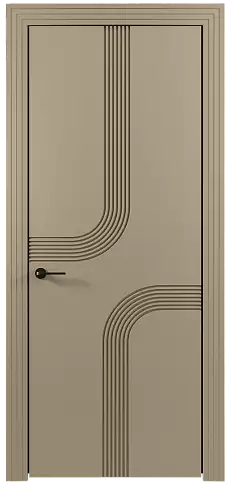 Дверь Armonia Moderno Серое Льняное волокно эмаль (RAL 075-70-10) без стекла