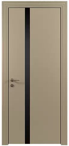 Дверь Tivoli Д-1 Серое Льняное волокно эмаль (RAL 075-70-10) без стекла