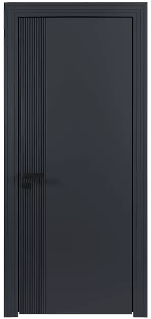 Межкомнатная дверь Sinistro, цвет - Графитово-серая эмаль (RAL 7024), Без стекла (ДГ)