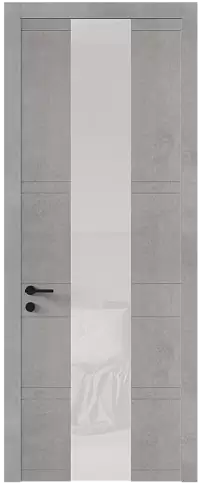 Дверь Tivoli Ж-2 Белый камень со стеклом