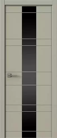 Дверь Tivoli Ж-2 Серо-оливковая эмаль (RAL 7032) со стеклом