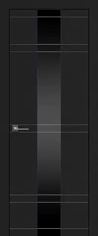 Дверь Tivoli Ж-4 Черная эмаль (RAL 9004) со стеклом
