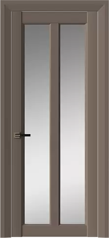 Дверь Prato Neo Classic Decoro Коричневый Тик эмаль (RAL 050-50-10) со стеклом