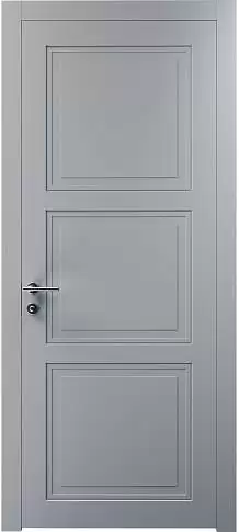 Дверь Milano Neo Classic Серебристо-серая эмаль (RAL 7045) без стекла