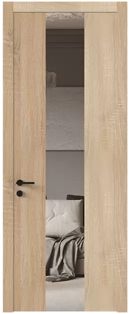 Межкомнатная дверь Tivoli Ж-1, Со стеклом (ДО), цвет - Дуб сонома светлый