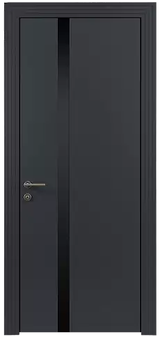 Дверь Tivoli Д-1 Графитово-серая эмаль (RAL 7024) без стекла