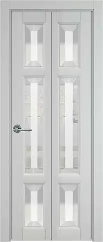 Дверь Siena Книжка Porta Classic Серая эмаль (RAL 7047) со стеклом