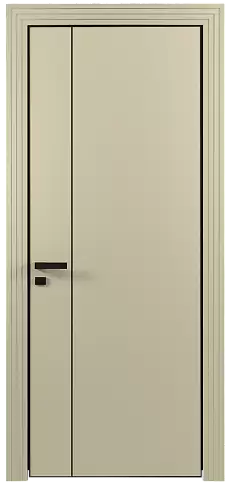 Дверь Piazza Moderno Серо-оливковая эмаль (RAL 7032) без стекла