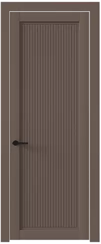 Дверь Tivoli З-2 Коричневый Тик эмаль (RAL 050-50-10) без стекла