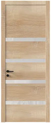 Дверь Tivoli Д-4 Дуб сонома светлый со стеклом