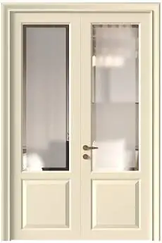 Дверь Dinastia Porta Classic / Династия Порта Классик Жемчужная эмаль (RAL 1013) со стеклом