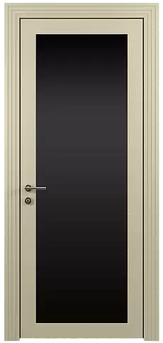 Дверь Tivoli З-1 Серо-оливковая эмаль по шпону (RAL 7032) со стеклом