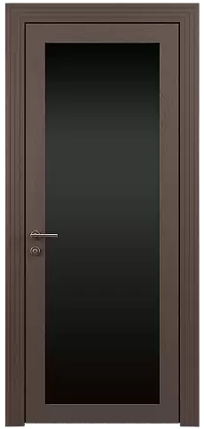 Дверь Tivoli З-1 Коричневый Тик эмаль по шпону (RAL 050-50-10) со стеклом