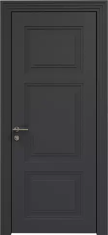 Дверь Siena Neo Classic Scalino Графитово-серая эмаль по шпону (RAL 7024) без стекла