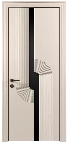 Дверь Cascato Moderno Бежевая эмаль (RAL 9010) без стекла