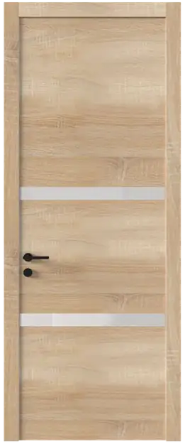 Межкомнатная дверь Tivoli В-4, Со стеклом (ДО), цвет - Дуб сонома светлый