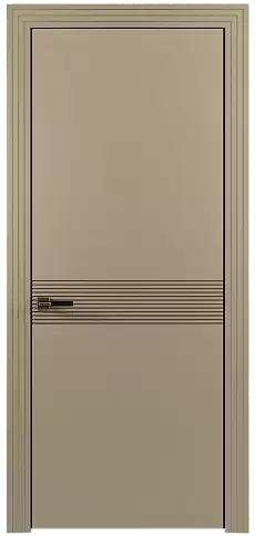 Дверь Tramonto Moderno Серое Льняное волокно эмаль (RAL 075-70-10) без стекла