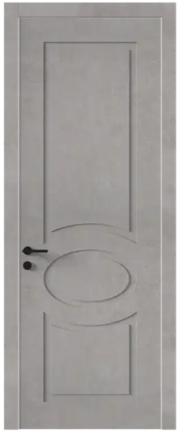 Межкомнатная дверь Tivoli Н-5, Без стекла (ДГ), цвет - Белый камень