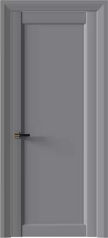 Дверь Domenica Neo Classic Decoro Серебристо-серая эмаль (RAL 7045) без стекла