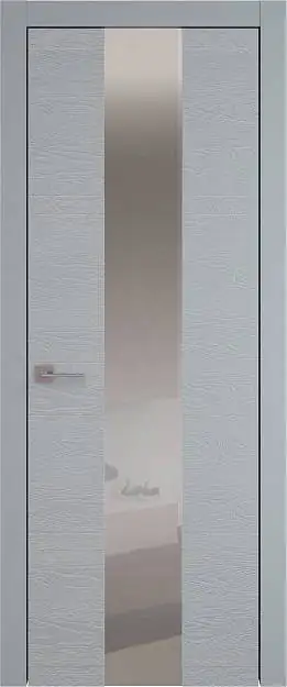 Межкомнатная дверь Tivoli / Тиволи Ж-2, Со стеклом (ДО), цвет - Серебристо-серая эмаль по шпону (RAL 7045)