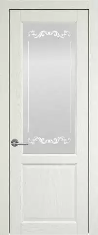 Дверь Dinastia Porta Classic Белый ясень nano-flex со стеклом
