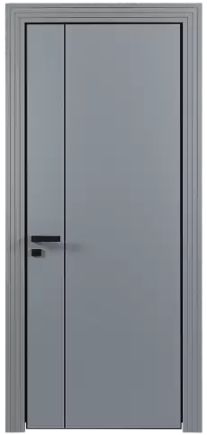 Дверь Piazza Moderno Серебристо-серая эмаль (RAL 7045) без стекла