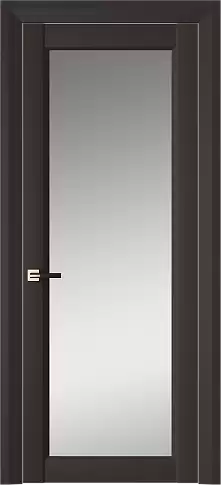 Дверь Domenica Neo Classic Decoro Чёрный Базальт эмаль (RAL 040-30-05) со стеклом