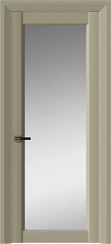 Дверь Domenica Neo Classic Decoro Серое Льняное волокно эмаль (RAL 075-70-10) со стеклом