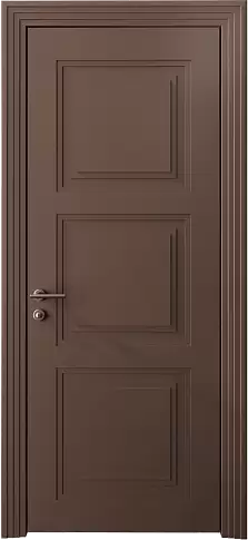 Дверь Milano Neo Classic Scalino Коричневый Тик эмаль (RAL 050-50-10) без стекла